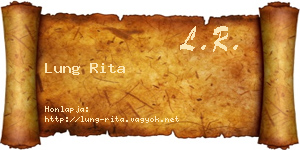 Lung Rita névjegykártya